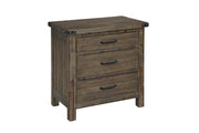 New Classic Furniture Galleon Nightstand in Weathered Walnut - Sims Furniture