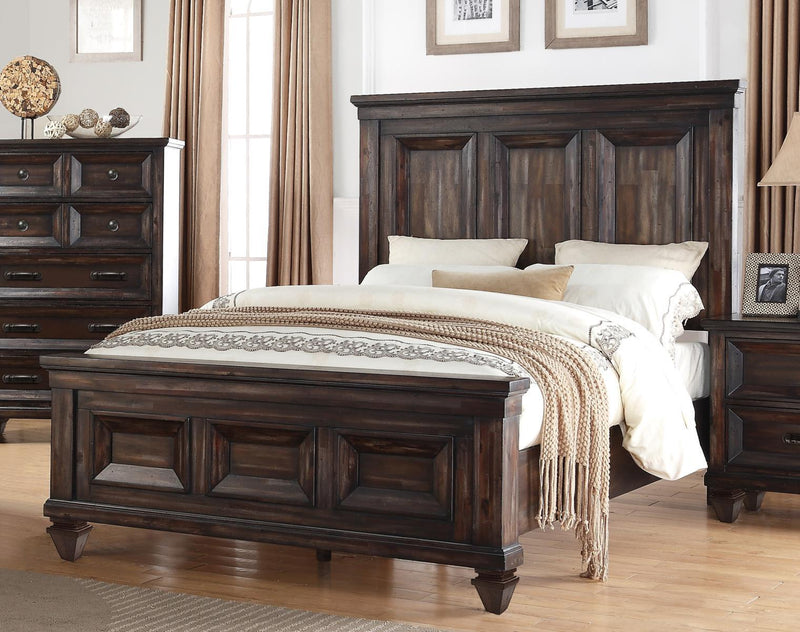 New Classic Sevilla King Bed in Walnut - Sims Furniture