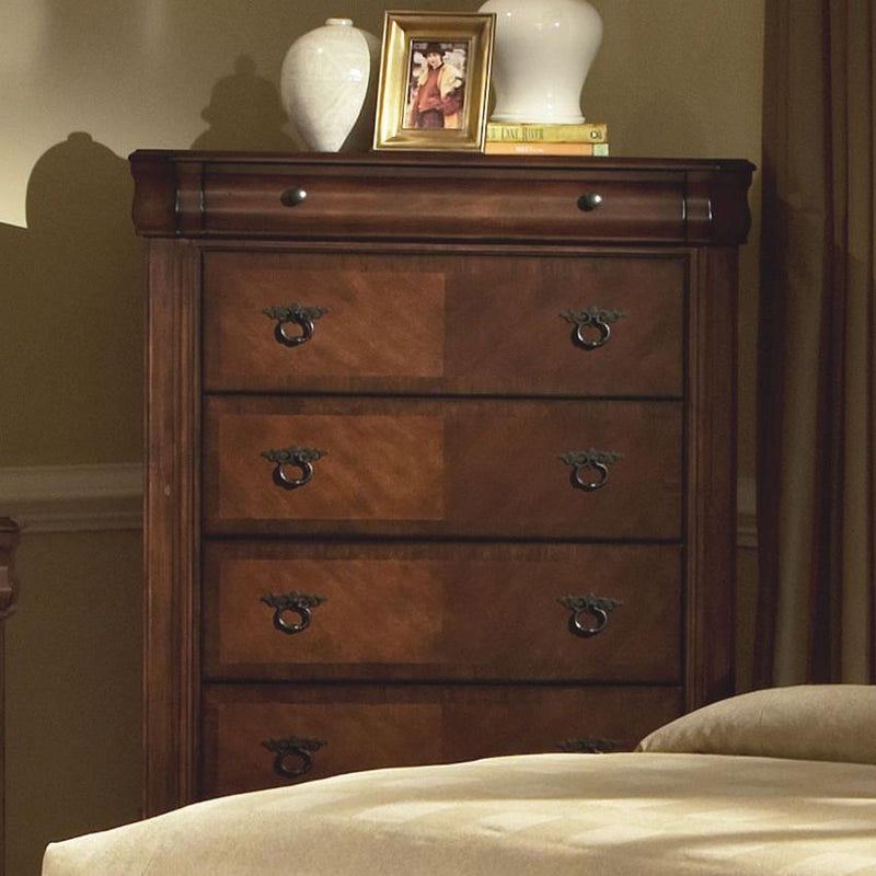 New Classic Sheridan Chest in Burnished Cherry - Sims Furniture