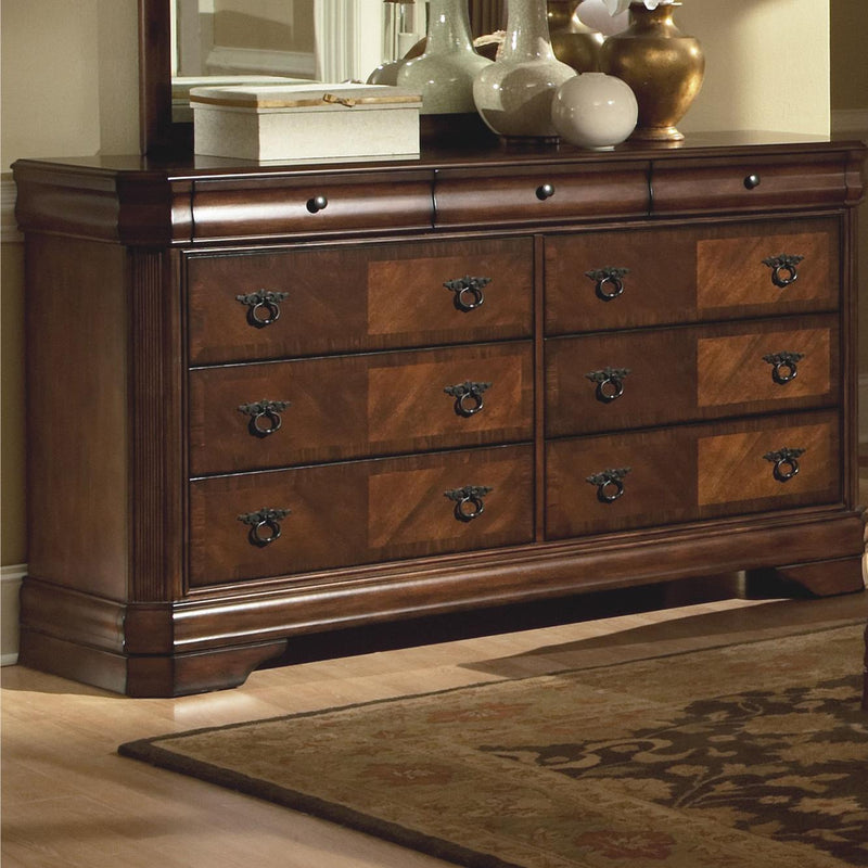 New Classic Sheridan Dresser in Burnished Cherry - Sims Furniture