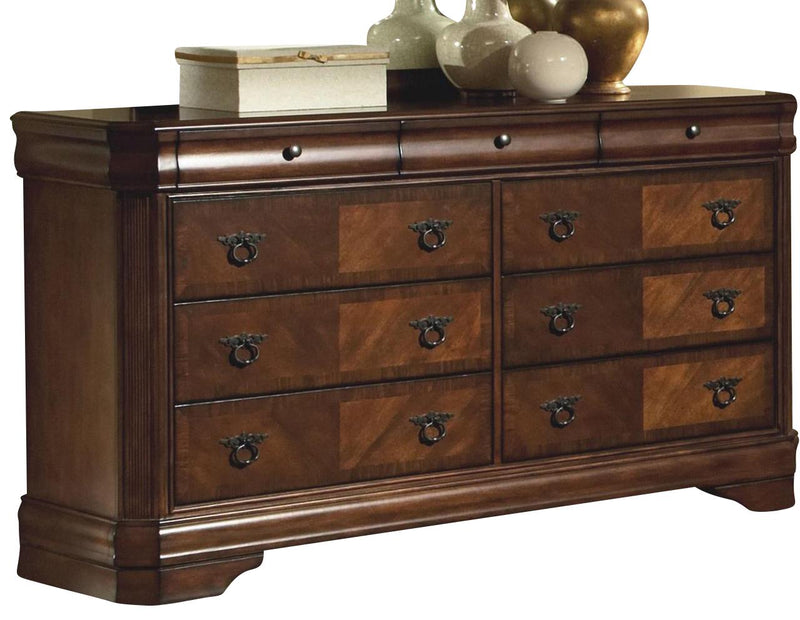 New Classic Sheridan Dresser in Burnished Cherry - Sims Furniture