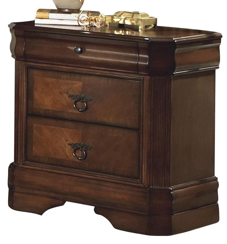 New Classic Sheridan Nightstand in Burnished Cherry - Sims Furniture