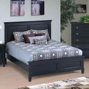 New Classic Tamarack California King Panel Bed in Black - Sims Furniture