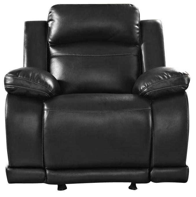 New Classic Vega Glider Recliner in Premiere Black - Sims Furniture