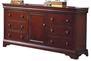 New Classic Versaille 6 Drawer Dresser in Bordeaux - Sims Furniture