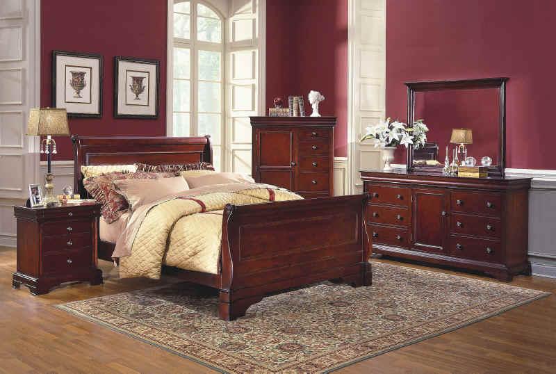 New Classic Versaille 6 Drawer Dresser in Bordeaux - Sims Furniture