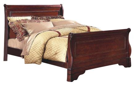 New Classic Versaille California King Sleigh Bed in Bordeaux - Sims Furniture