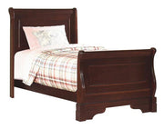New Classic Versaille Youth Twin Sleigh Bed in Bordeaux - Sims Furniture