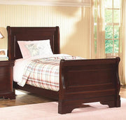 New Classic Versaille Youth Twin Sleigh Bed in Bordeaux - Sims Furniture