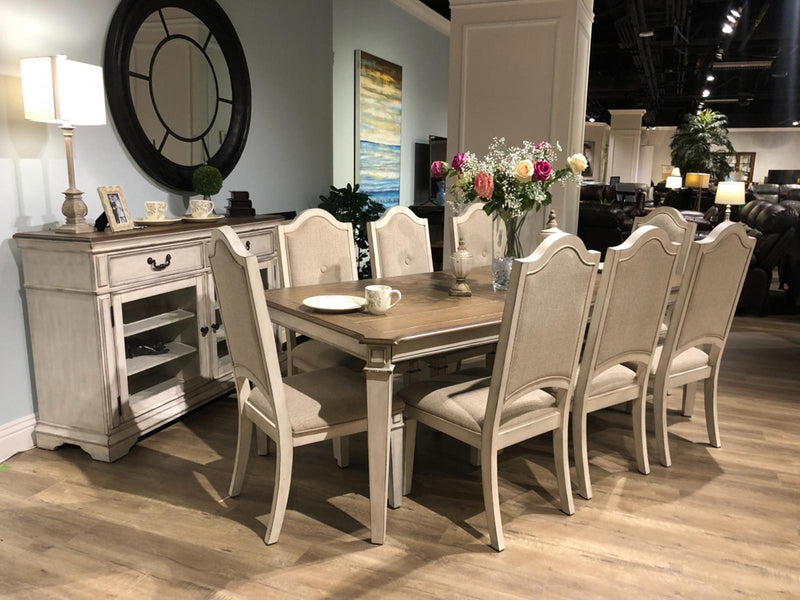 New Classic Furniture Anastasia Server in Antique Bisque - Sims Furniture