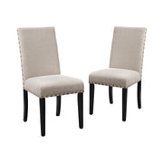CRISPIN NATURAL BEIGE DINING CHAIR- (2/Ctn) - Sims Furniture