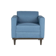 AIDEN CHAIR W/1 THROW PILLOW-BLUE - Sims Furniture