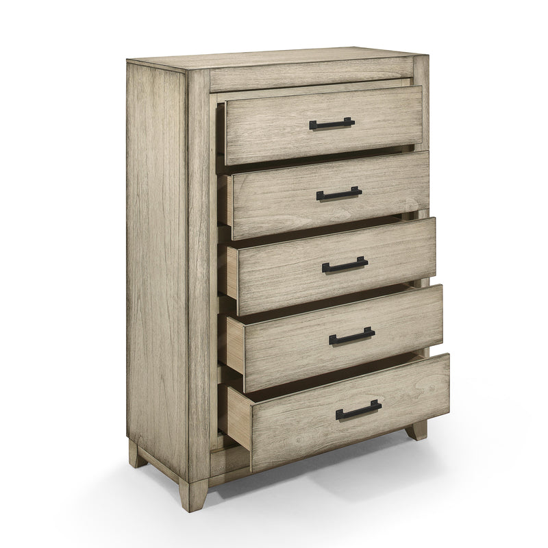 ASHLAND CHEST-RUSTIC WHITE - Sims Furniture