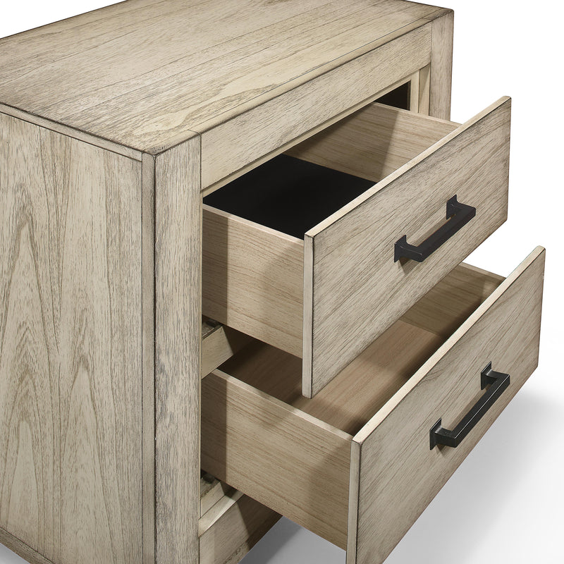 ASHLAND NIGHTSTAND-RUSTIC WHITE - Sims Furniture