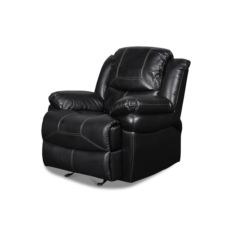 FLYNN GLIDER RECLINER-BLACK - Sims Furniture