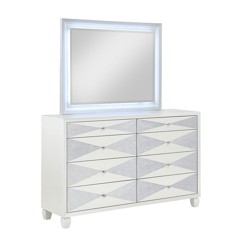 HARLEQUIN DRESSER-PLATINUM - Sims Furniture