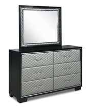 LUXOR DRESSER-BLACK/SILVER - Sims Furniture