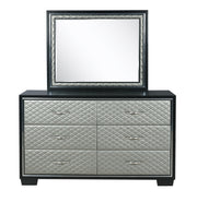 LUXOR DRESSER-BLACK/SILVER - Sims Furniture