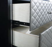 LUXOR DRESSER-BLACK/SILVER - Sims Furniture