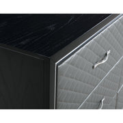 LUXOR DRESSER-BLACK/SILVER - Sims Furniture