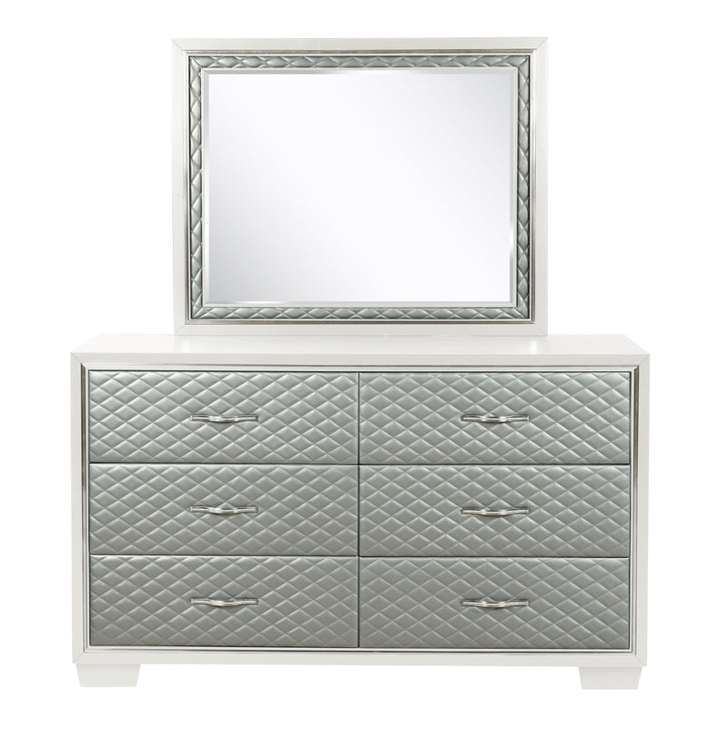 LUXOR DRESSER-WHITE - Sims Furniture