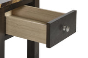 NOAH END TABLE WITH DRAWER-ESPRESSO W/FAUX MARBLE TOP - Sims Furniture