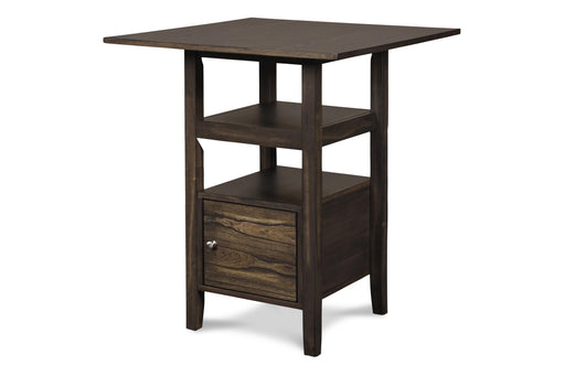 DERBY COUNTER TABLE & 4 STOOLS (SET) - CHOCOLATE - Sims Furniture