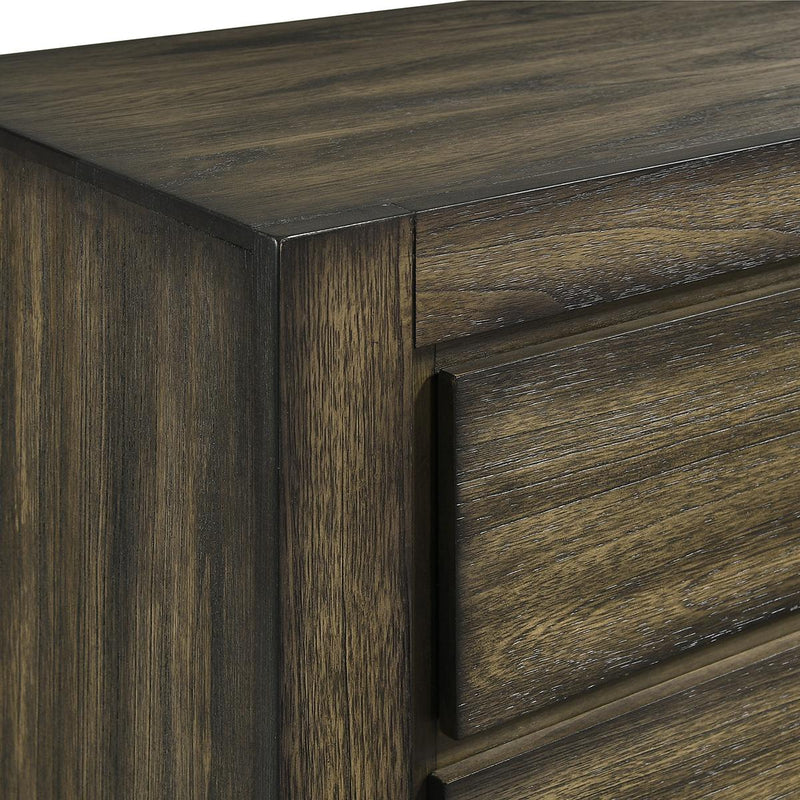 New Classic Furniture Ashland 6 Drawer Dresser in Rustic Brown - Sims Furniture
