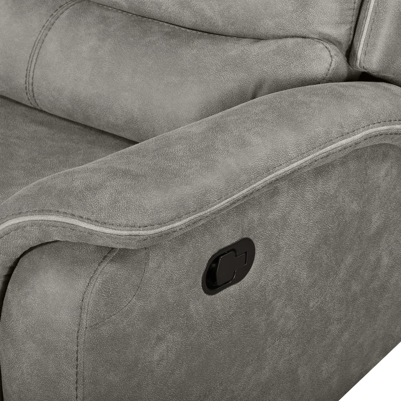 Kamari Raf Loveseat W/One Recliner-Gray