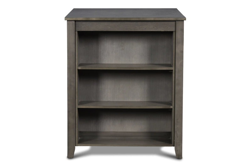Gia 3 Pc 30" Storage Counter Table & 2 Chairs-Gray