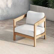 Wesley Patio Club Chair W/ White Cushion