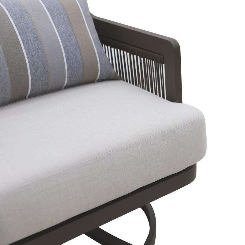 Genova Patio Swivel Club Chair W/Accent Pillow (2 Per Carton)