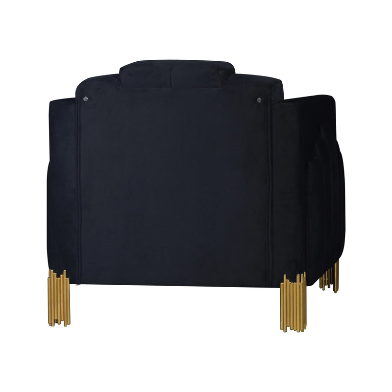 Empire Lighted Chair-Black
