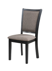 Potomac 60" Rectangle Dining Table & 4 Chairs-Brown/Black