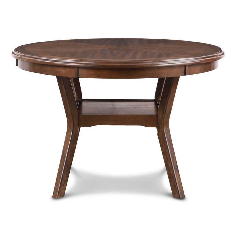 Amy 5 Pc 47" Round Dining Set-Cherry