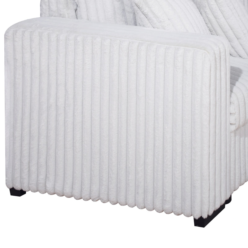 Bliss Laf Loveseat With Corner-Mist Gray