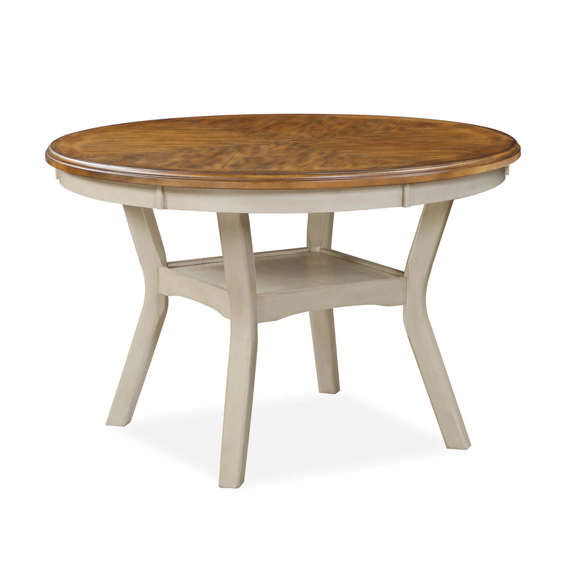 Mitchell 5 Pc Dining Set-Two Tone Bisque/Brown