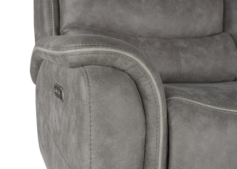 Kamari Console Loveseat W/Pwr Hr & Fr-Gray
