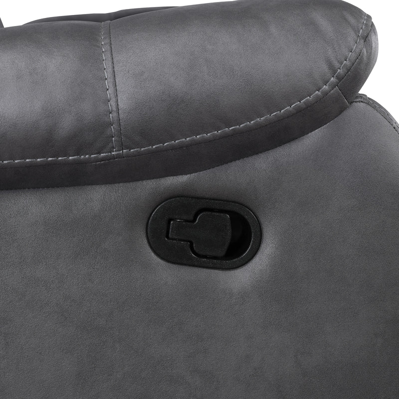 Morello Sofa W/Dual Recliner- Gray