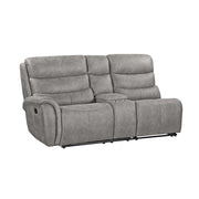 Kamari Laf Console Loveseat W/Dual Recliner-Gray