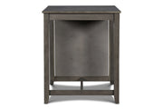 Gia 3 Pc 30" Storage Counter Table & 2 Chairs-Gray