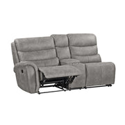Kamari Laf Console Loveseat W/Dual Recliner-Gray