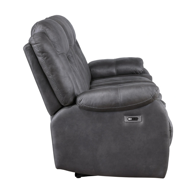 Morello Sofa W/Pwr Fr- Gray